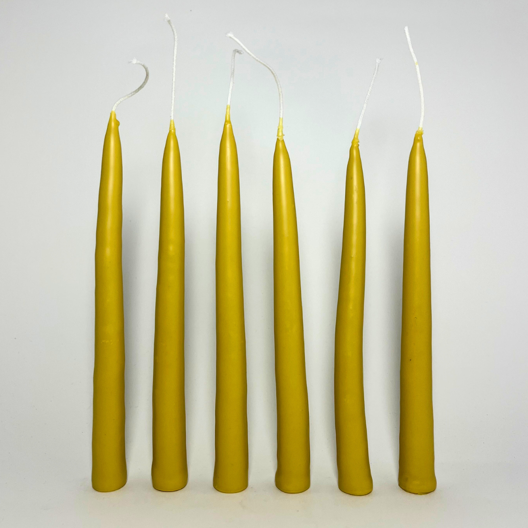 Beeswax Taper Candle - 6 Inch